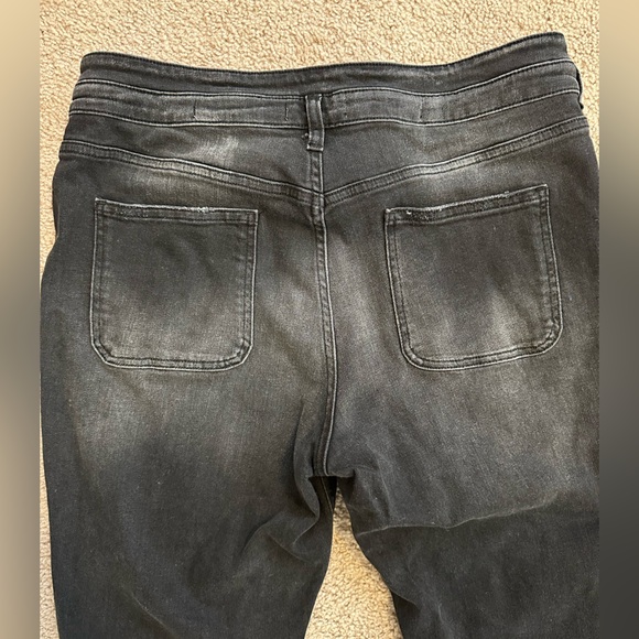 Anthropologie Pilcro and the Letterpress Straight Leg Gray Black Jeans 32 - Picture 8 of 11